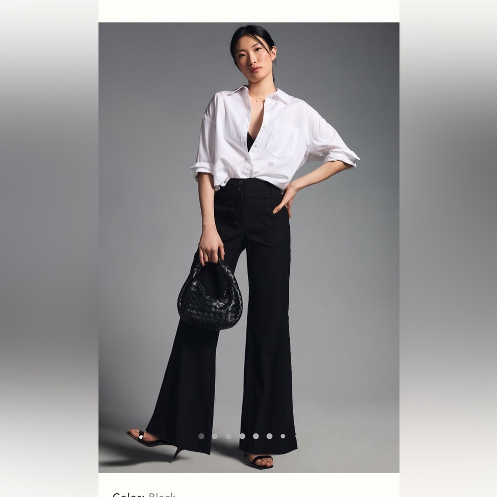 Anthropologie Maeve The Naomi 10 Wide Leg Flare Pant